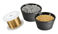 High purity materials for evaporation. Pure metals, alloys, oxides, fluorides, and nitrides. Various shapes, sizes, and quantities available. Materials can be packaged in the sizes required.